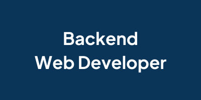 Backend Web Developer job in Bhilad